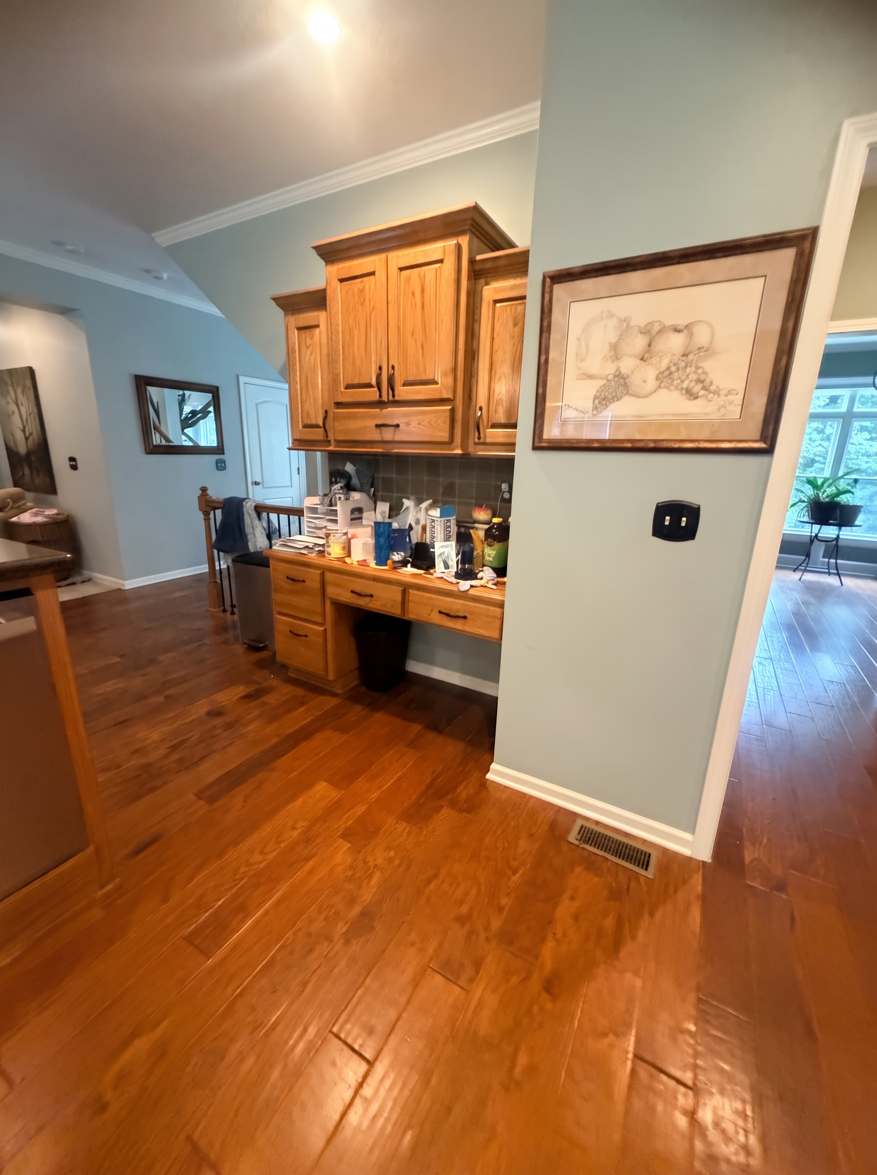 Built-In Desk to Beverage Nook — Before