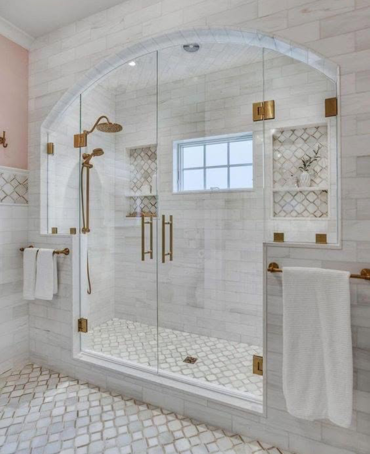 Arched Marble Shower