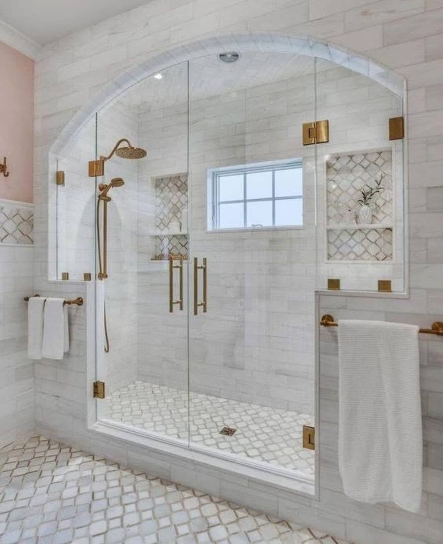 Arched Marble Shower
