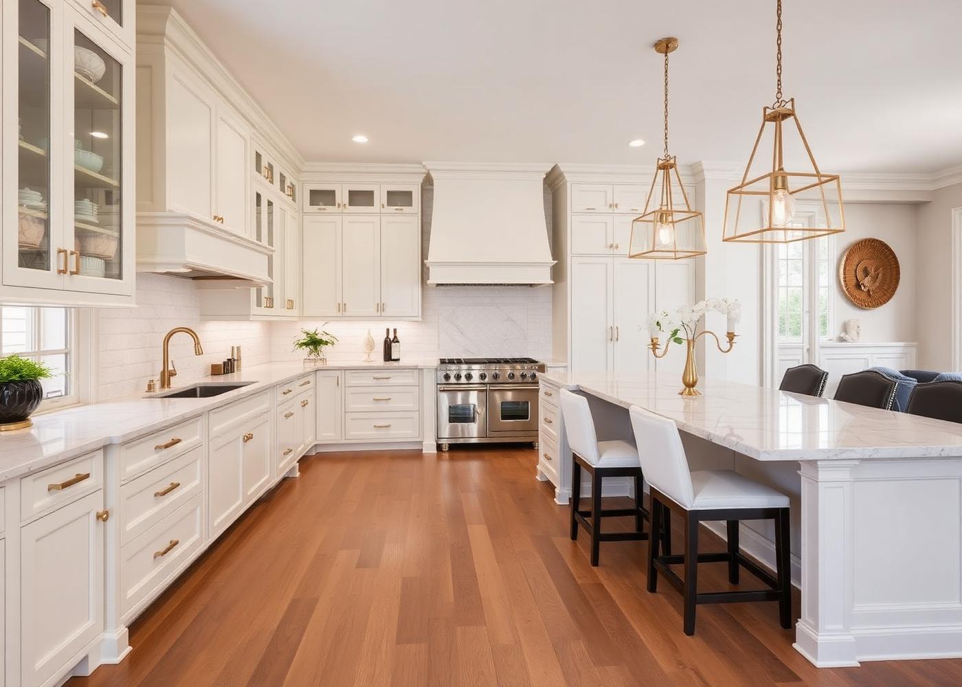 Warm Transitional Kitchen